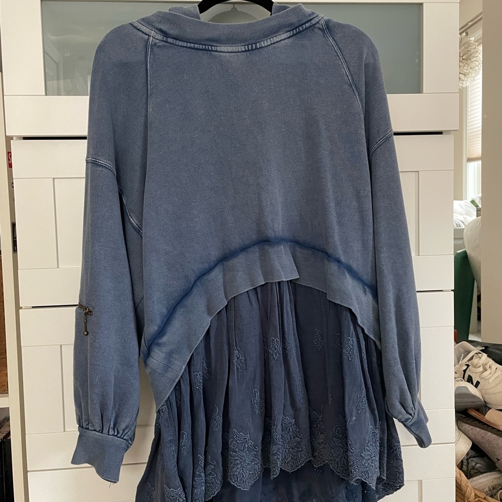 free people layered sweatshirt